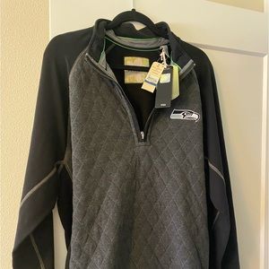 Tommy Bahama Seahawks Quilted Sweatshirt